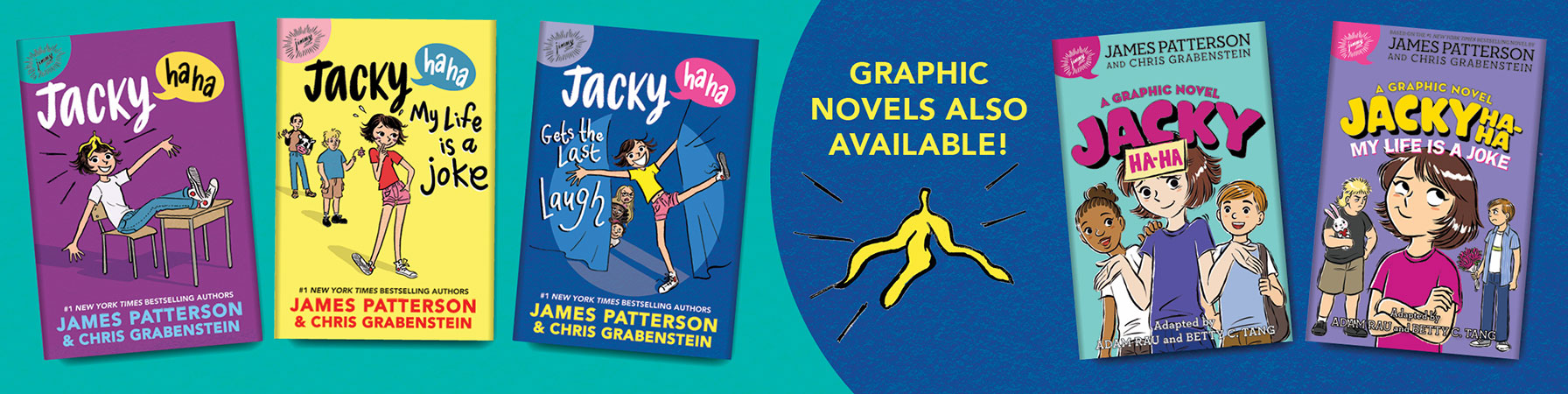 Jacky haha graphic novels also availible
